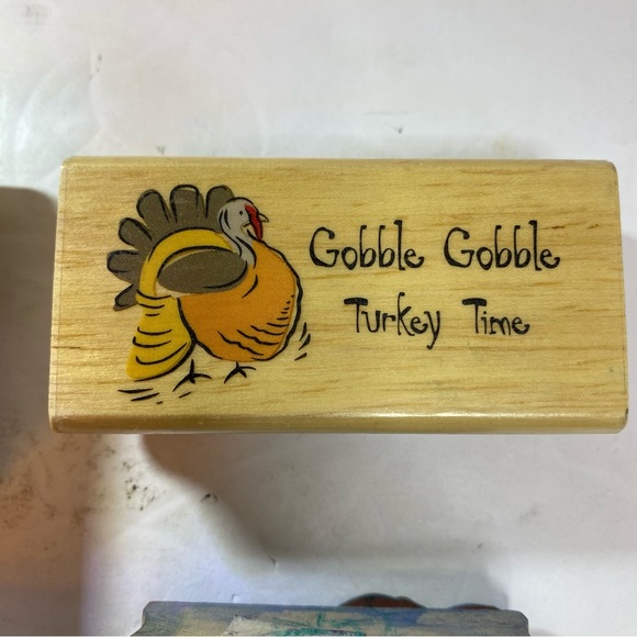 Assorted Wooden Stamps Set 7 pieces - Picture 3 of 16